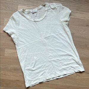 LACAUSA Cream Short Sleeve Tee